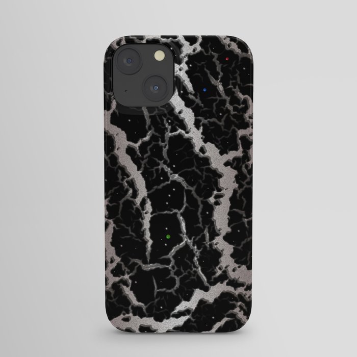 Cracked Space Lava - Brown/White iPhone Case