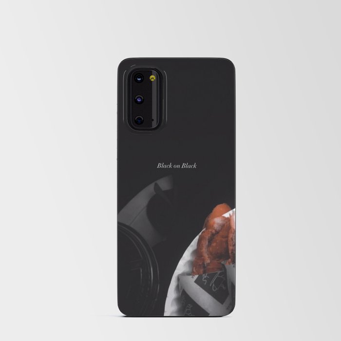 Black on Black Android Card Case