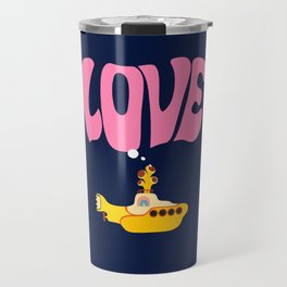 Yellow Submarine With Love Travel Mug