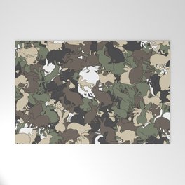 Bunny camouflage Welcome Mat