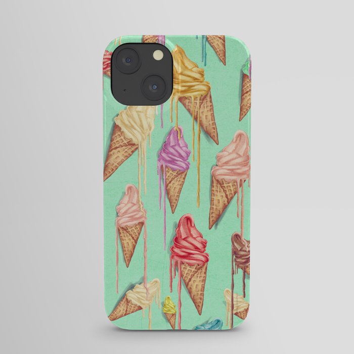 melted ice creams iPhone Case