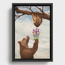 The Bee Lover Framed Canvas