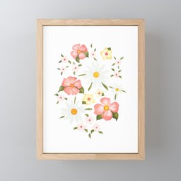 Romantic Flowers Nursery Framed Mini Art Print