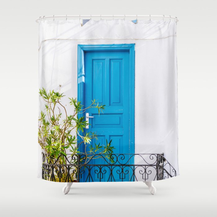 The Blue Door Shower Curtain