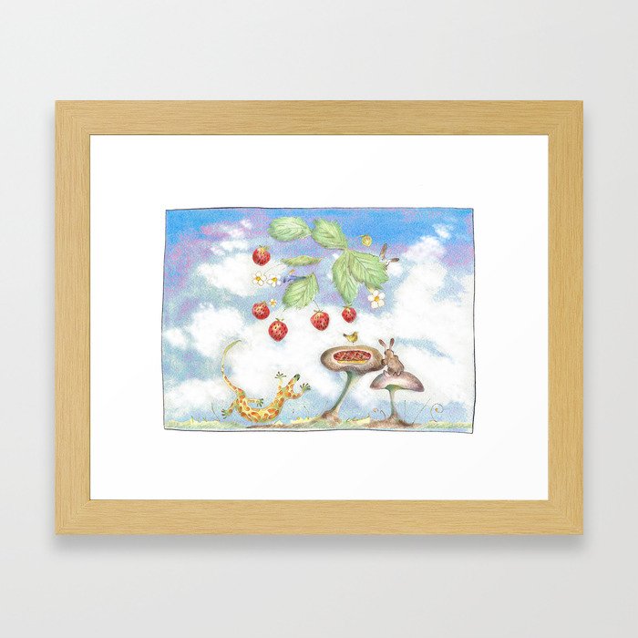 Strawberries Framed Art Print