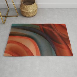 Southwestern Sunset 3 contemporary abstract  Area & Throw Rug