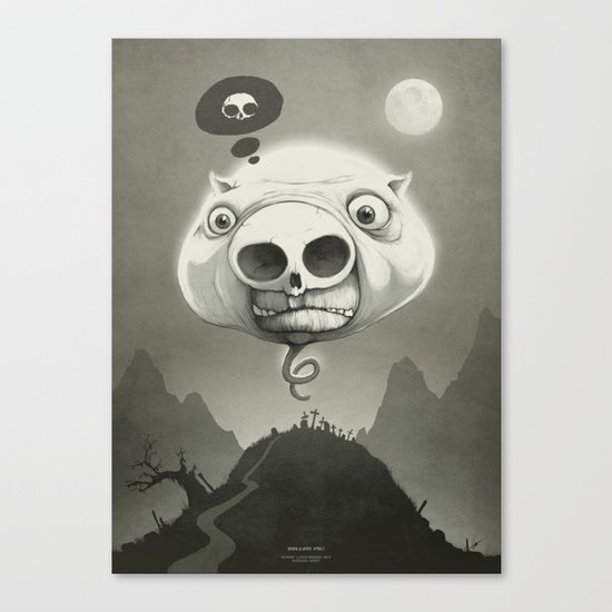 This is Hollow Pig! Canvas Print
