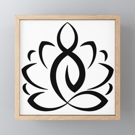 Lotus Pose Art Framed Mini Art Print