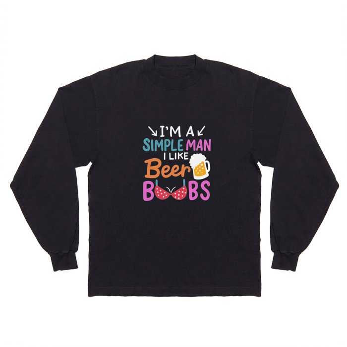 Beer And Boobs Long Sleeve T Shirt