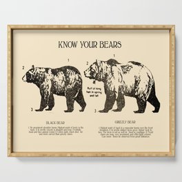 Know Your Bears Serving Tray