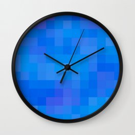 Re-Created Colored Squares No. 60 by Robert S. Lee Wall Clock