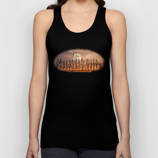 Night of the wild geese Unisex Tank Top