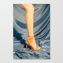 Stocking and High Heel Canvas Print