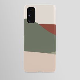 Mountains Terracotta 2 - Green Brown Pastel Android Case