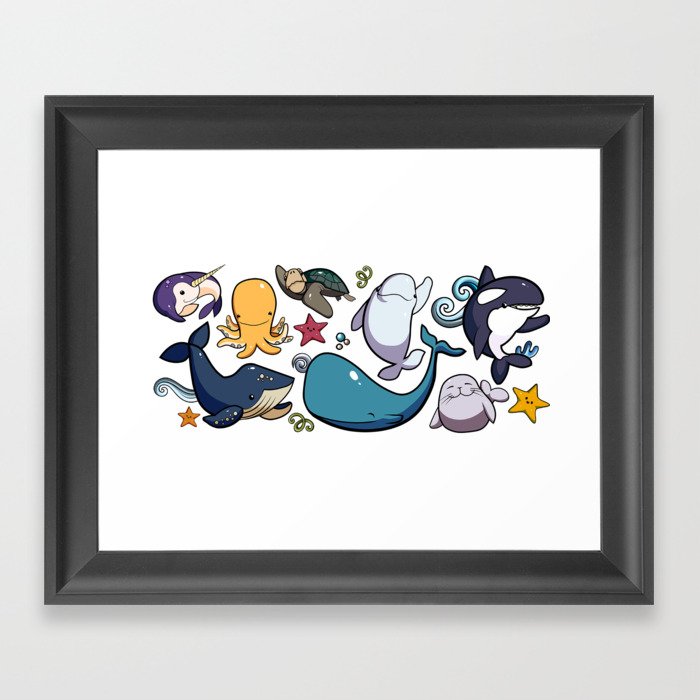 Alaska Buddies Framed Art Print