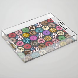 american donuts gray Acrylic Tray