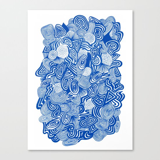 Blue Whirlpool Canvas Print