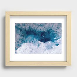 Ice Crystals Recessed Framed Print