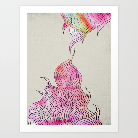 Watercolor Pattern Art Print