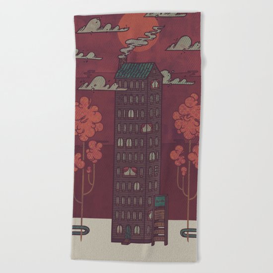 The Towering Bed and Breakfast of Unparalleled Hospitality Beach Towel
