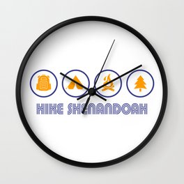 Hike Shenandoah Wall Clock