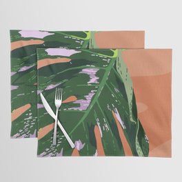 Daytime Monsters - Tropical Monstera Deliciosa Illustration Placemat