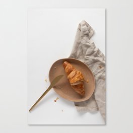 The French Breakfast | Croissant Still Life Light Bright Photography Print Photo Art Minimal Art Print Canvas Print
