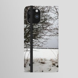 An English Winter - through the hedgerow iPhone Wallet Case