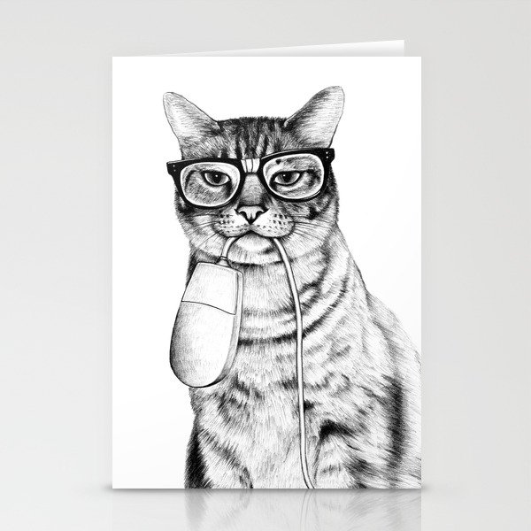 Mac Cat Stationery Cards