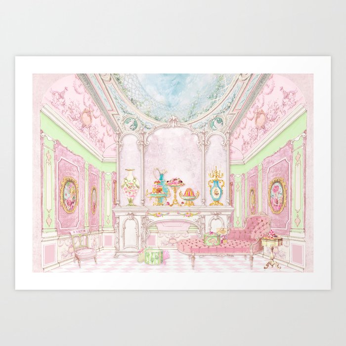 Paris Pink Patisserie Art Print
