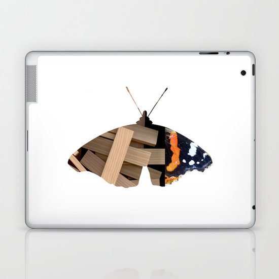 Butterfly WoodMix Collage Laptop & iPad Skin