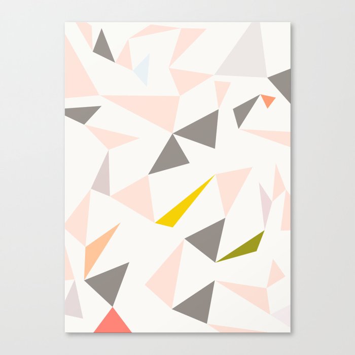 pastel triangles Canvas Print
