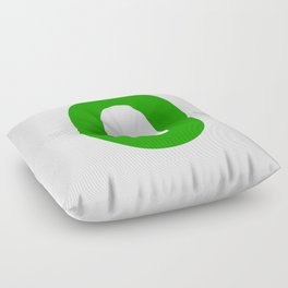 Number 0 (Green & White) Floor Pillow