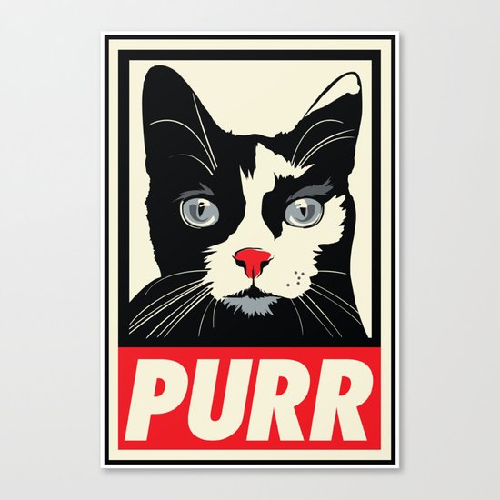PURR Propaganda Canvas Print