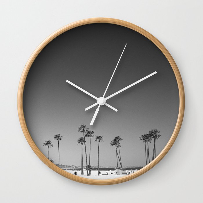 Palm Tree Beach Wall Clock
