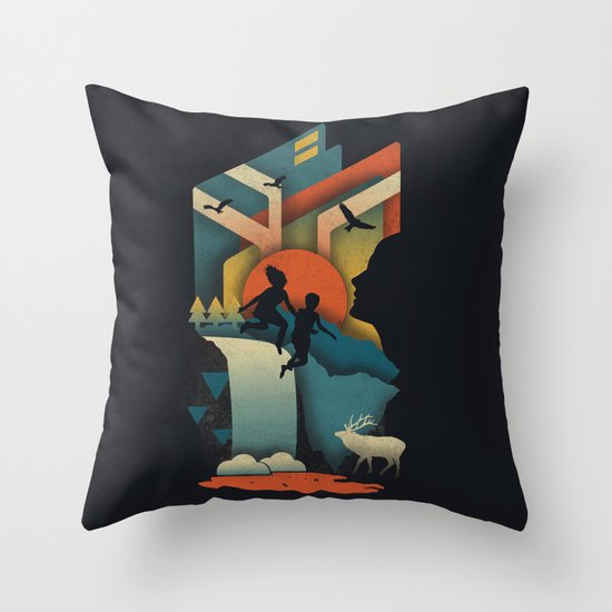 Jump In Throw Pillow