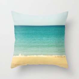 Beach,Sea & Sky - abstract Throw Pillow