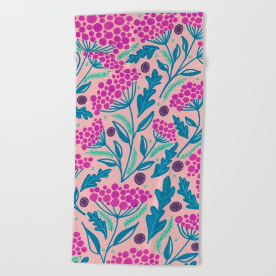 Spring vibes VII Beach Towel
