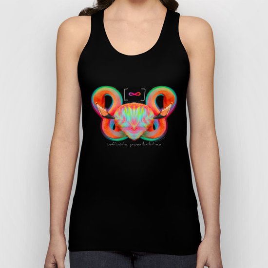 Infinite Possibilities - (Neon Infinity Flamingo) Unisex Tank Top