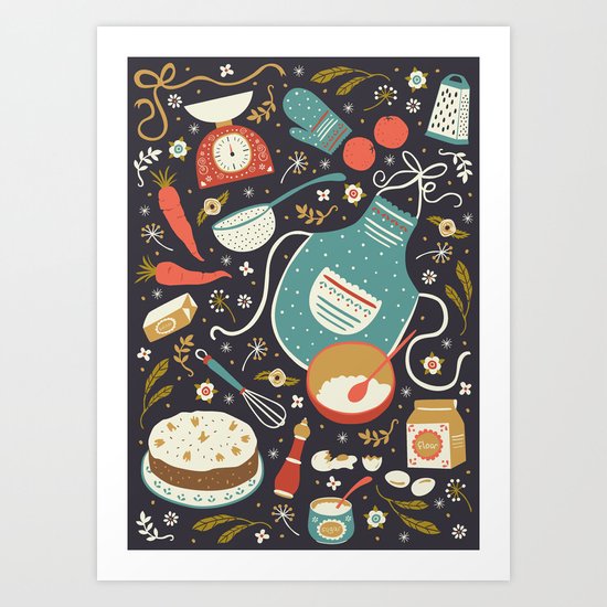 Carrot Cake Art Print