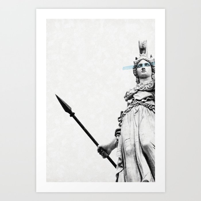 Athena the goddess of wisdom Art Print