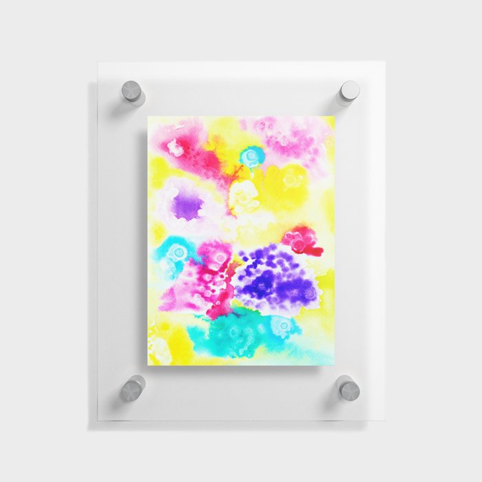 Abstract watercolor Floating Acrylic Print