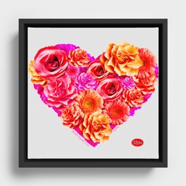 Love in Bloom Framed Canvas