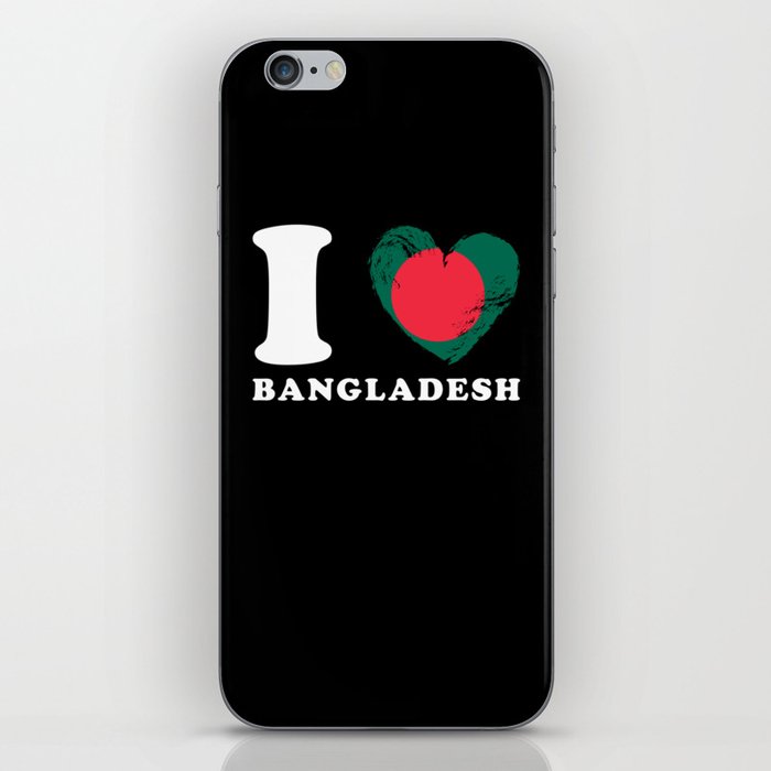 I Love Bangladesh iPhone Skin