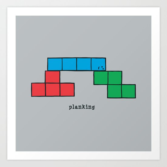 Planking Art Print