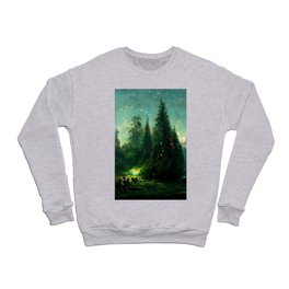 Walking into the forest of Elves Crewneck Sweatshirt