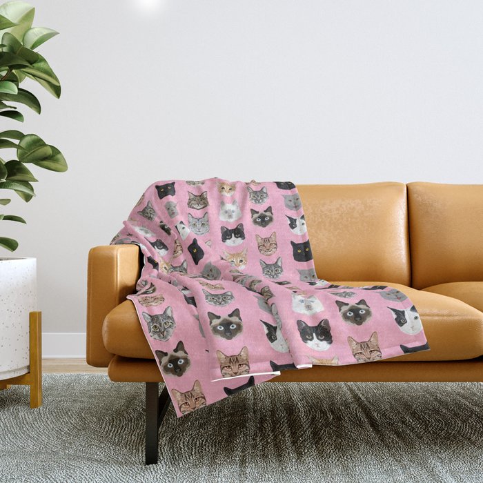Throw blankets with cats on them hot sale