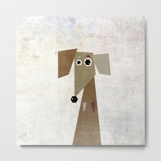 Odd Dachshund Metal Print