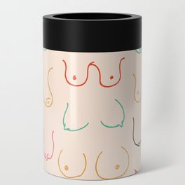 Pastel Boobs Drawing Can Cooler