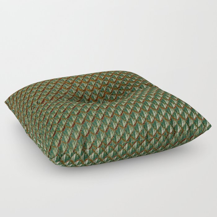 Forest Dragon Scales Floor Pillow